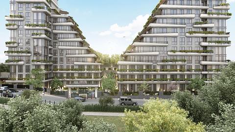 Kupite 1-3 spavaće sobe apartmane u Uskudaru, Istanbul s bazenom i državljanstvom