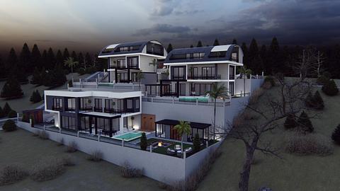 Sea View Villa i Bektas, Alanya med 2-3 soveværelser til salg