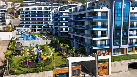 3+1 lejlighed med havudsigt i Kargıcak - Alanya