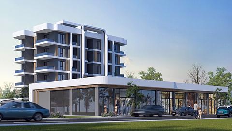 Moderne lejligheder tæt på lufthavnen i Aksu, Antalya