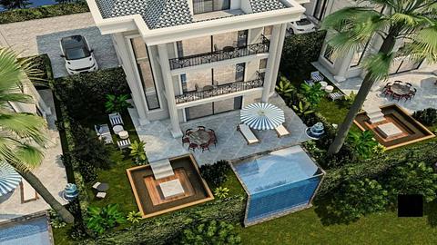 Luksuriøs 4-roms villa som tilbyr statsborgerskap og fantastisk havutsikt i Kestel, Alanya