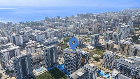 Luksus 1+1 Lejlighed til Salg i Mahmutlar Tæt på Havet Alanya
