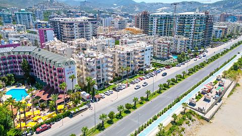 آپارتمان دوخوابه برای فروش در محموتلار، آلانیا - در ساحل و با استخر