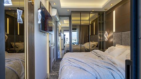 Alanya Central 1 Værelses Lejlighed til Salg med Nær Strandadgang
