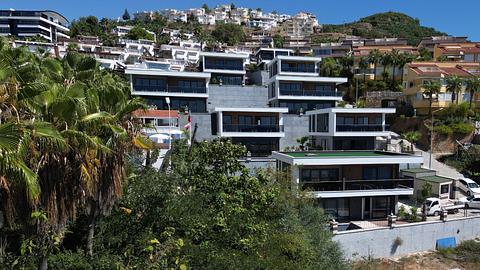Til salg: Villa med havudsigt i Kargicak, Alanya med 4 soveværelser og statsborgerskab