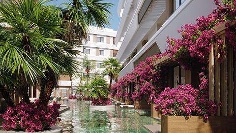 Chikke og stilfulde lejligheder beliggende i Aksu, Antalya