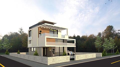 Rummelige villaer ved havet med elegant design i Kyrenia, Cypern