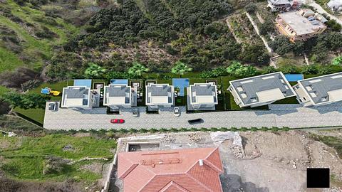 Luksuriøs 4-roms villa som tilbyr statsborgerskap og fantastisk havutsikt i Kestel, Alanya