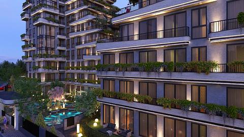 Kupite 1-3 spavaće sobe apartmane u Uskudaru, Istanbul s bazenom i državljanstvom