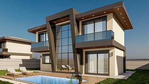 Rummelige villaer nær golfklub i Serik, Antalya