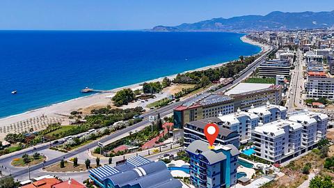 آپارتمان ساحلی یک خوابه در آلانیا کارگیکاک برای فروش با مجوز Airbnb