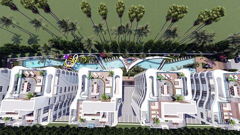 Long Beach, Kıbrıs'ta muhteşem konut kompleksi.