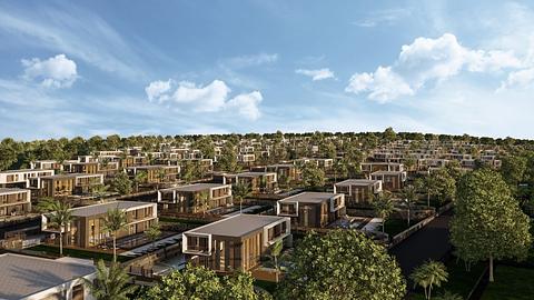 Smart Home Villa Til Salg med By- og Naturudsigt i Buyukcekmece, 7 eller 6 Soveværelser
