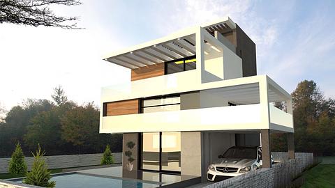 Rummelige villaer ved havet med elegant design i Kyrenia, Cypern