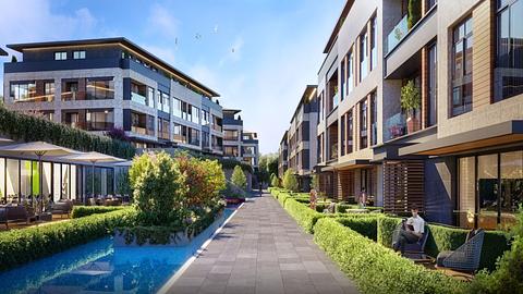 Til salg: Luksuslejligheder i Zeytinburnu, Istanbul med pool og hav i nærheden, soveværelser: 3, 4, 5, 6