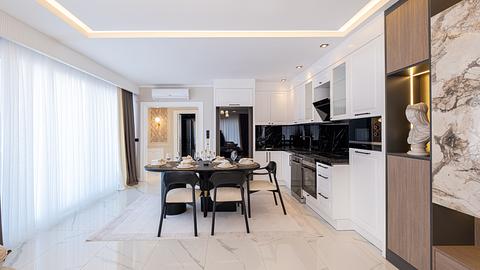 Villa in Oba with 4 Bedrooms for Sale, Includes Citizenship and Sea View