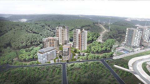 Kjøp en 2 eller 3 roms leilighet i Sariyer Istanbul med svømmebasseng, kvalifisert for statsborgerskap
