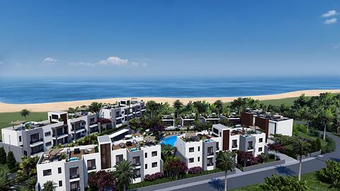 Girne'de satılık üç yatak odalı şehir evleri sunan Coastal Charm