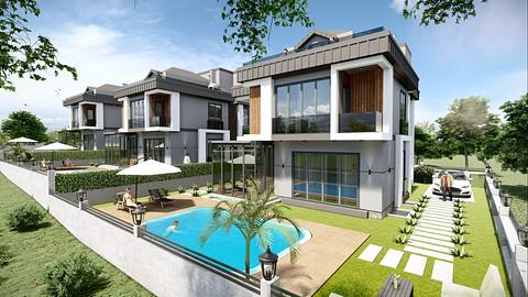 Havudsigt villa i Beylikduzu, Istanbul med privat pool og 7 soveværelser til salg
