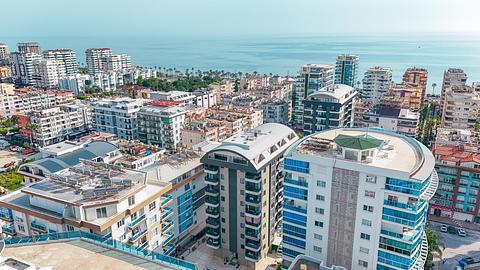 Airbnb-vennlig 1+1 leilighet 200m fra Alanya strand