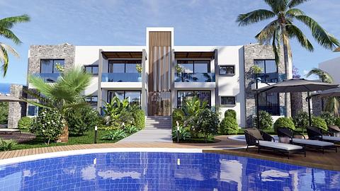 Girne'de satılık üç yatak odalı şehir evleri sunan Coastal Charm