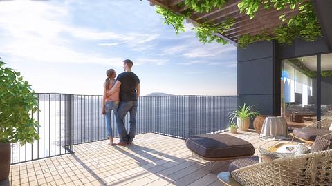 City Center Apartment in Kartal, Istanbul with 3-4 Bedrooms and Sea View