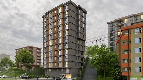 Køb en 2-værelses lejlighed med byudsigt i Kagithane, Istanbul