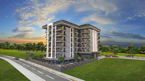 1-værelses Lejlighed til salg i Central Alanya med statsborgerskab