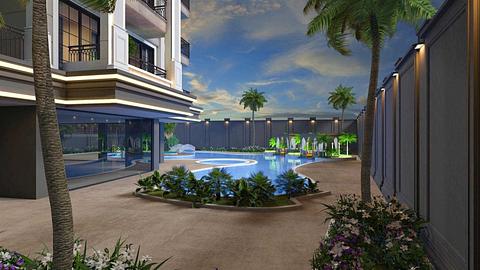 1-værelses Lejlighed til salg i Central Alanya med statsborgerskab
