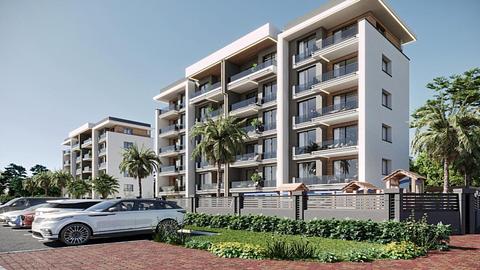 Velbyggede etværelses lejligheder i Kepez, Antalya