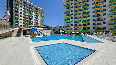 Til salgs: Alanya Avsallar leilighet med basseng nær stranden