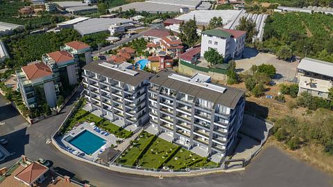 Alanya Kargicak Leiligheter til salgs med basseng, havutsikt og 1-3 soverom