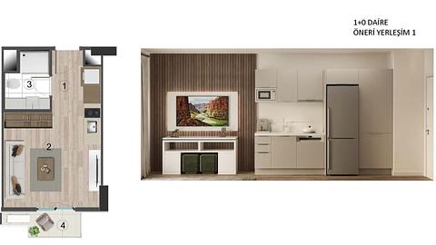 Apartments/Home Offices with Sea View in Kepez, Antalya