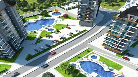 By- og havudsigtlejligheder i Kestel, Alanya - 1 til 5 sovepladser