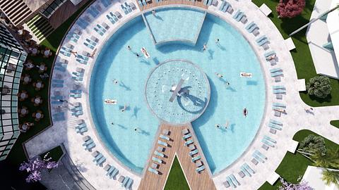 Long Beach bölgesinde lüks konut kompleksi, Kıbrıs