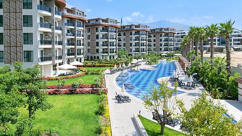 Leiligheter i Alanya Oba med bassengtilgang og 1, 2, 4 soverom til salgs