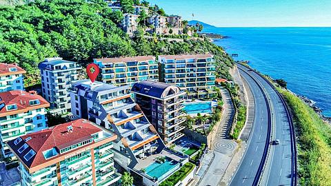 Alanya Kargıcak'ta Denize Sıfır, Fantastisk Havutsikt, Passer for Statsborgerskap - Tilgjengelige Leiligheter: 2+1, 3+1 og 4+1 Alternativer