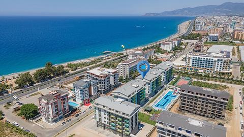 Luksuriøse lejligheder i helt nyt kompleks nær havet i Kargicak, Alanya