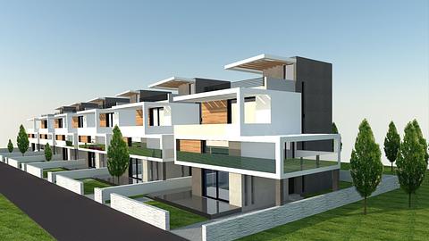 Rummelige villaer ved havet med elegant design i Kyrenia, Cypern