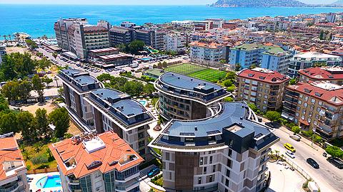 Lejlighed til salg i Oba Alanya: 1-2 soveværelser, tæt på havet med pool