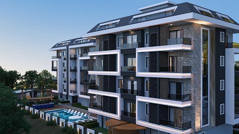 Кімнати в продажу в Кестелі Аланьї з 1-3 спалнями, біля пляжу та басейну