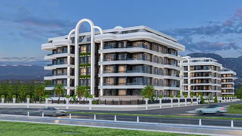 Køb lejlighed i Kestel, Alanya: Havudsigt & Pool - 1, 2, 4 soveværelser med statsborgerskabsadgang