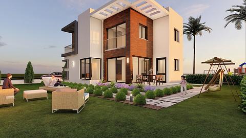 Elegante villaer beliggende i Iskele Long Beach, Famagusta