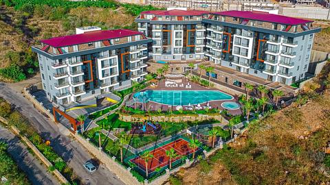 Investér i Alanya Kestel-lejligheder, 1-4 værelser, pool og strand i nærheden