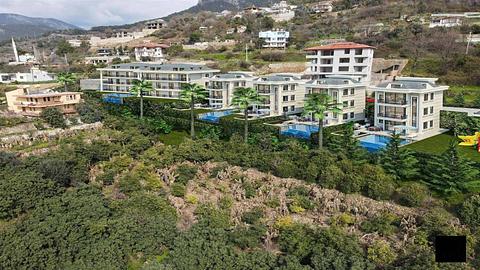 Luksuriøs 4-roms villa som tilbyr statsborgerskap og fantastisk havutsikt i Kestel, Alanya
