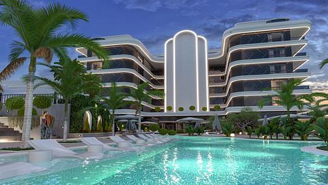 Køb lejlighed i Kestel, Alanya: Havudsigt & Pool - 1, 2, 4 soveværelser med statsborgerskabsadgang