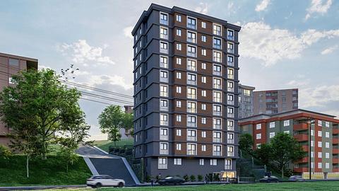 Køb en 2-værelses lejlighed med byudsigt i Kagithane, Istanbul