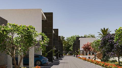 Fantastisk tvillingetårn i den moderne del af Antalya, Altint