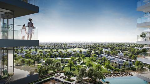 آپارتمان های مجلل با نمای شهر در دبی هیلز، دبی