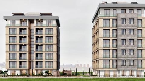 Esenyurt-lejlighed med indendørs parkering, 4 soveværelser til salg